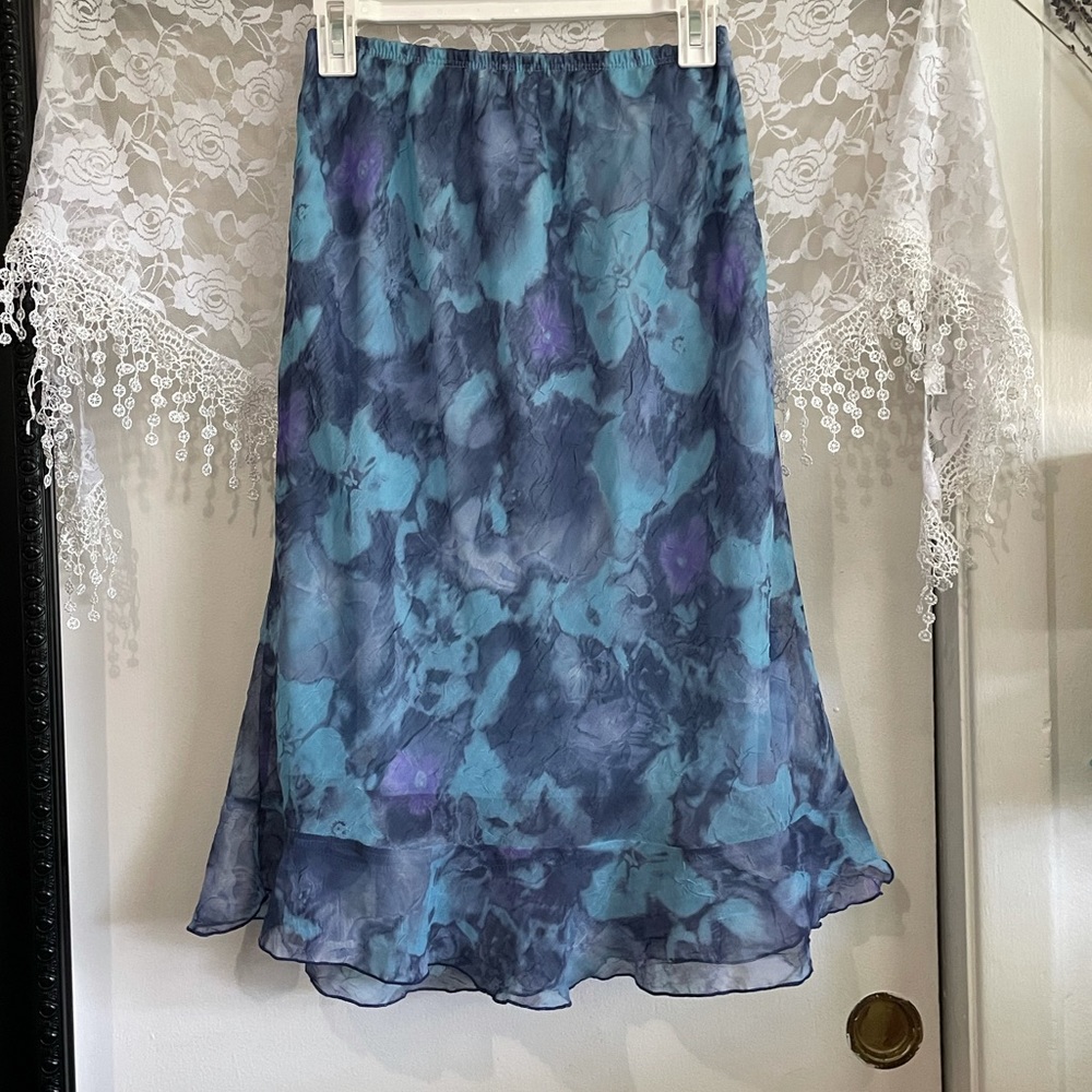 Vintage Mesh Midi Skirt